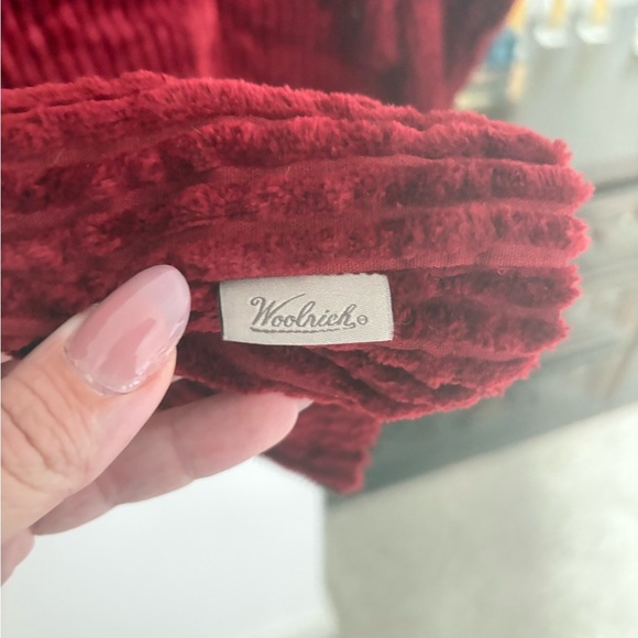 Woolrich Kinsdale Zip Up Corduroy Jacket Ruby red medium excellent condition - Picture 8 of 11
